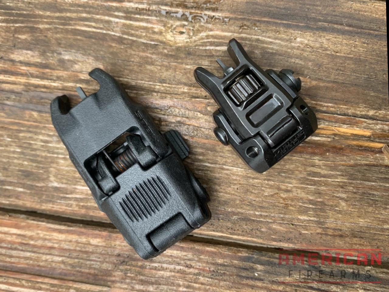 The Pros are about 50% the size of the standard MBUS. The discrepancy isn't so pronounced with the MBUS 3, but you don't get steel, either.