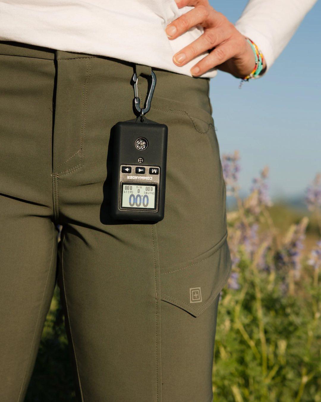 Running on three AAA batteries, we recorded 45+ hours of use before the low battery indicator appeared.