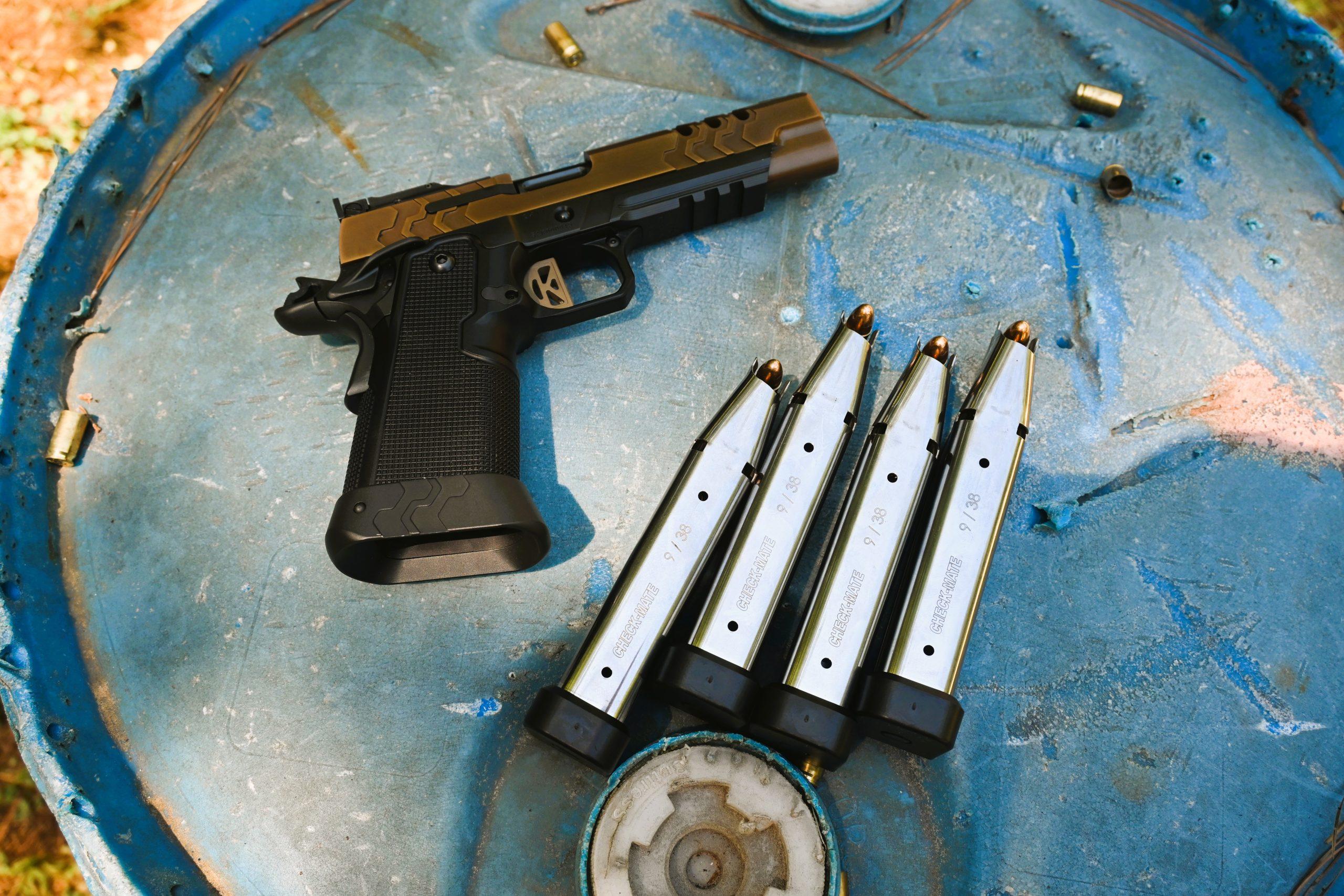 2K11 Target OR versions feature the Stan Chen Customs magwell, which we got our hands on when testing these on-site at Kimber.