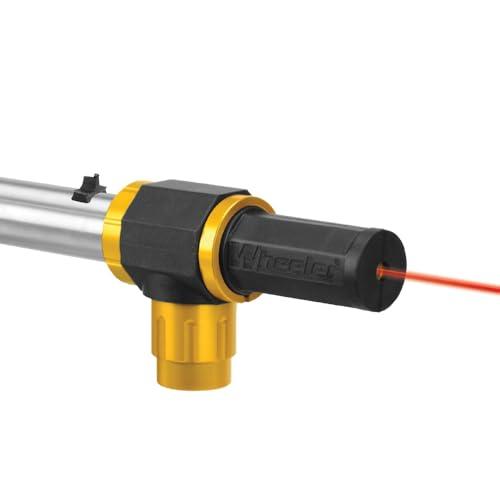 Wheeler Professional Laser Bore Sighter with Magnetic Connection, Multiple Caliber Usage and Storage Case for Scope Mounting, Gunsmithing and Maintenance