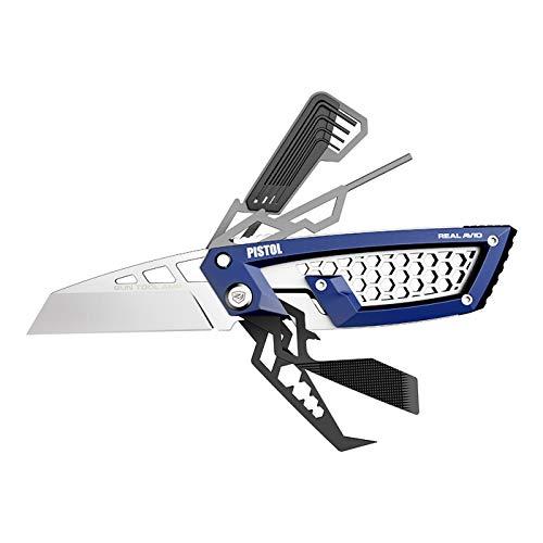 Real Avid Gun Multitool for Handgun & Pistol Gunsmithing | 24-in-One Gun Tool with Screwdriver, Bit Set, Nut Wrenches, Hex Keys, Pin Punch, Pick, File, Holster & More for Cleaning & Maintenance