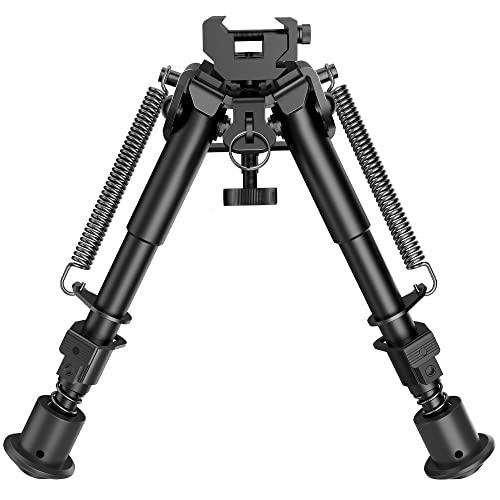 CVLIFE 6-9” Picatinny Bipod Adjustable Spring Return with Picatinny Adapter