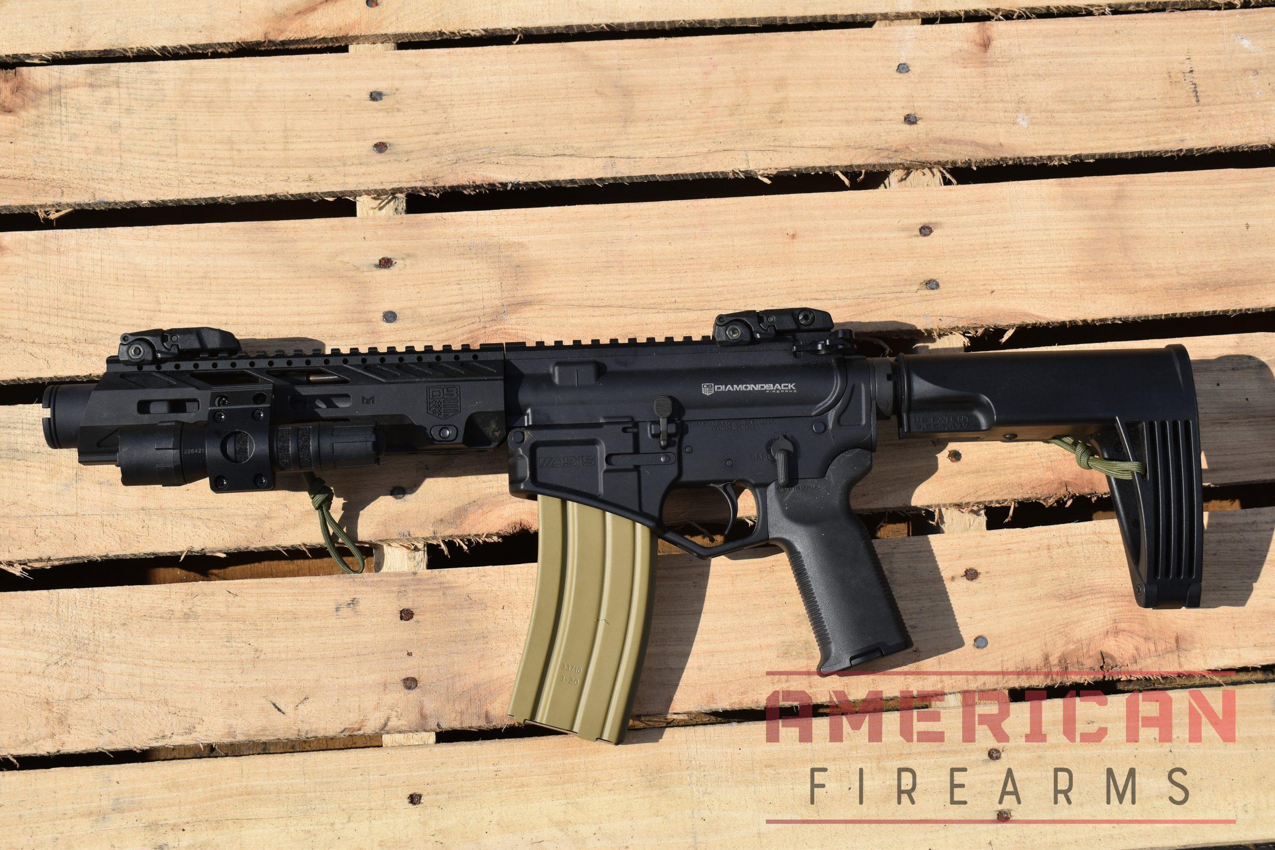 Diamondback DB15 pistol gives you a lot of the benefits of the .300 BLK in a small package.