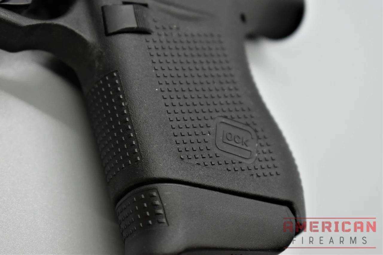 The Glock 43 grip is short, but its still controllable and pleasant to shoot.