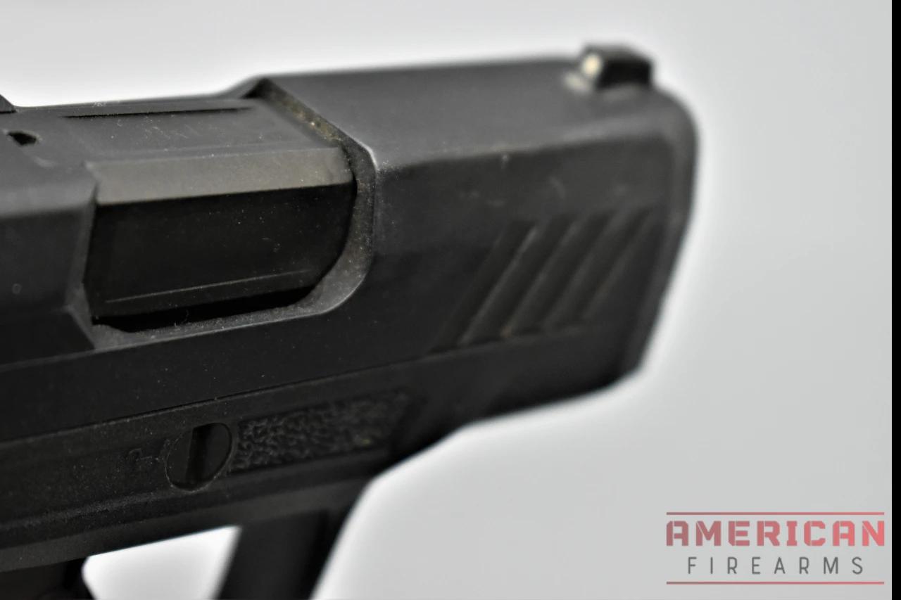 Taurus opted for steel sights instead of Glock's often criticized plastic sights