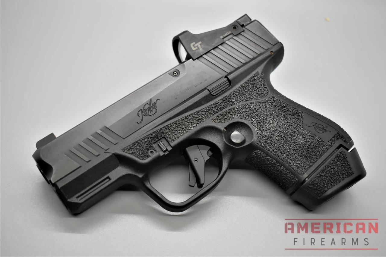 The Mako is Kimber's first polymer-framed, striker-fired, double-stack, subcompact handgun and it falls firmly in the realm of a micro 9.