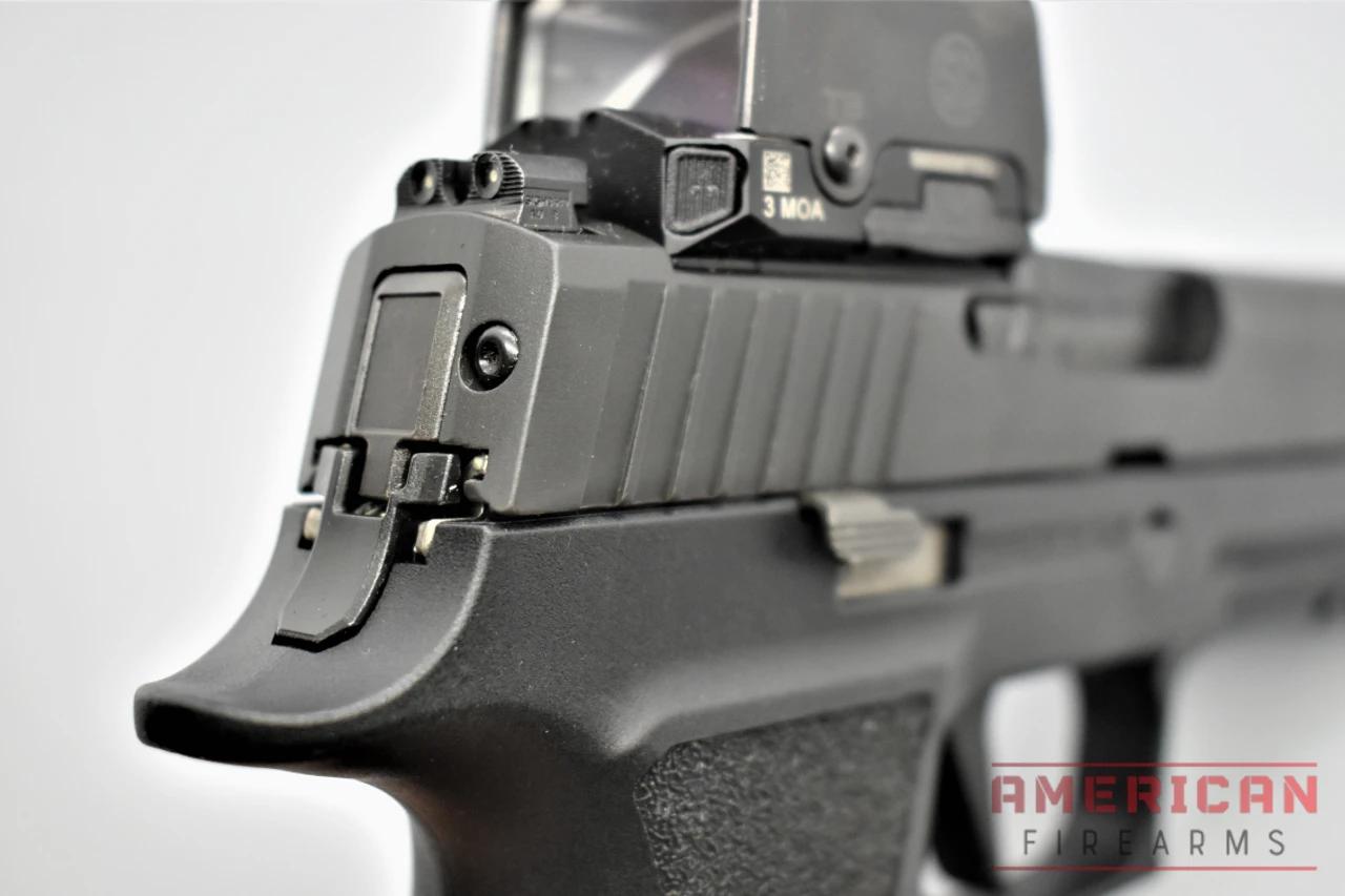 The XTEN comes with an optic-ready slide compatible with SIG's Romeo2 and Trijicon RMR footprints.