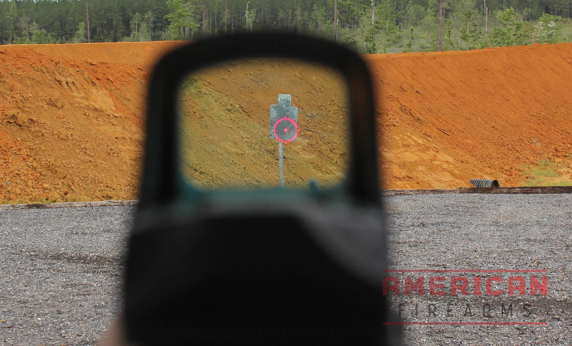 20 yards out with the 510C gives you a fantastic sight picture.
