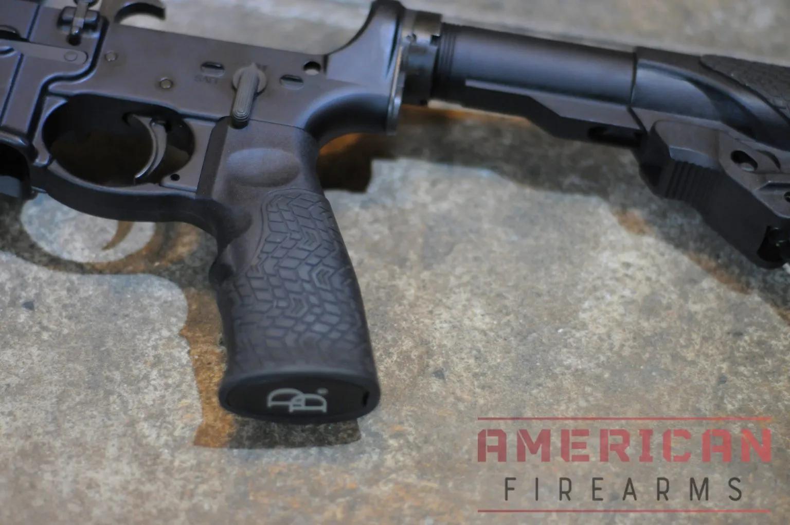 The Daniel Defense DDM4 grip is more robust than typical AR grips and always felt controllable and fun to shoot.
