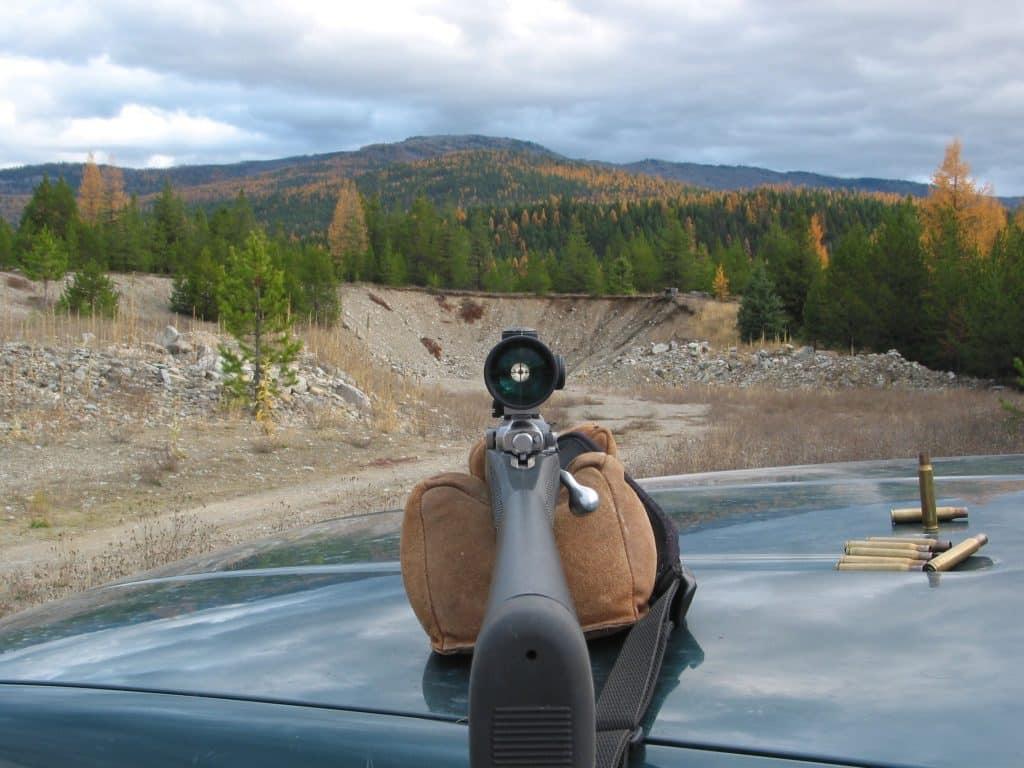 Sighting in a bolt-action 6.5 Creedmoor rifle.