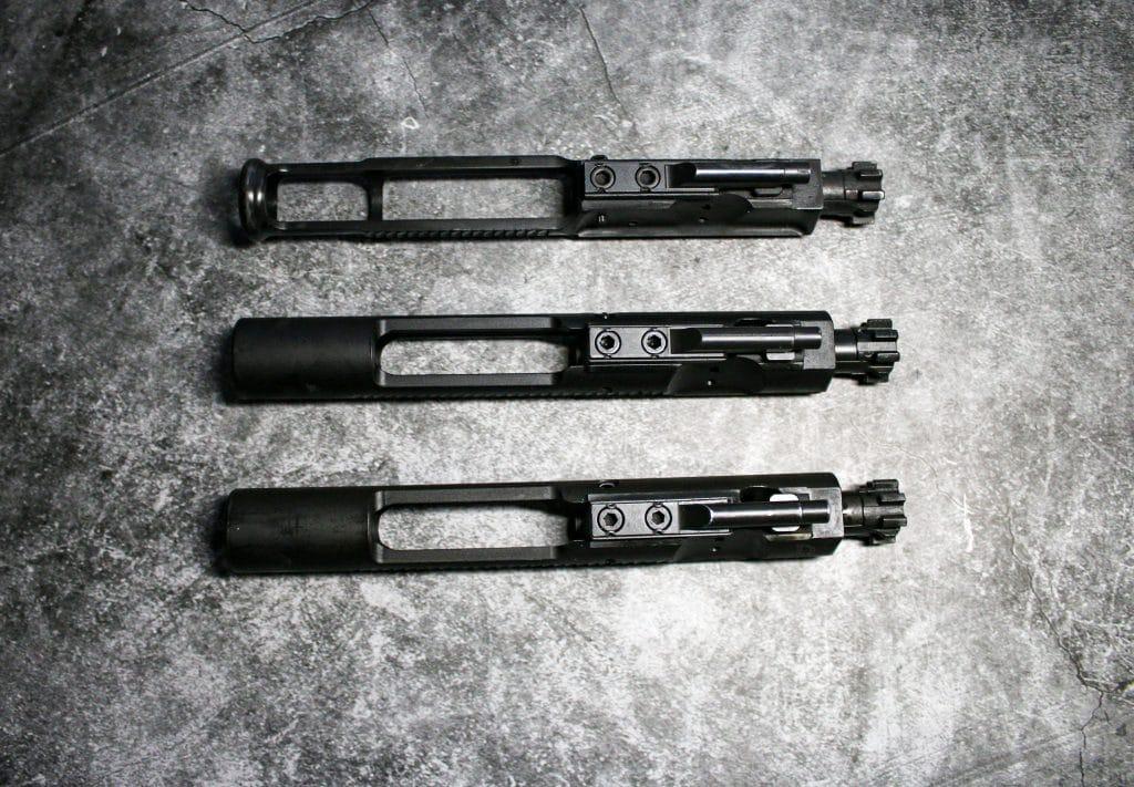 A low mass BCG (top) uses significantly less material than standard BCGs.