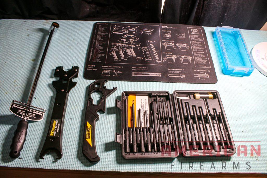 No tools, no service! Make sure you account for the tools to properly assemble your AR.