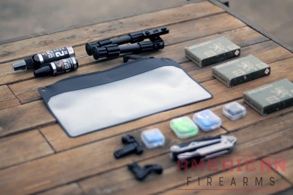 Magpul DAKA Pouch with the test products.