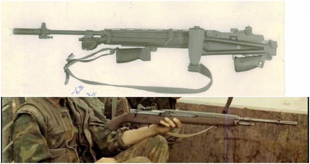 A cut-down, Vietnam-era M14.