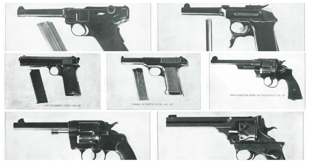 Convening in January 1907, the pistol trials were held at the U.S. Army-run Springfield Armory in Massachusetts and assessed 20 different submissions-- both semi-automatics and revolvers-- from the likes of Colt, Luger, Savage, Smith & Wesson, and Webley, among others. Major William A. Phillips of the Ordnance Department even submitted an in-house design.