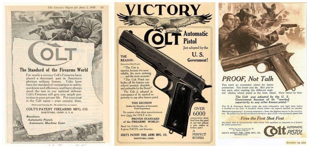 Colt’s .38 Super cartridge -- a predecesor to the .357 Mag -- was produced starting at the tail end of 1920, and was designed primarily for use as a black powder cartridge with 1911 style handguns.