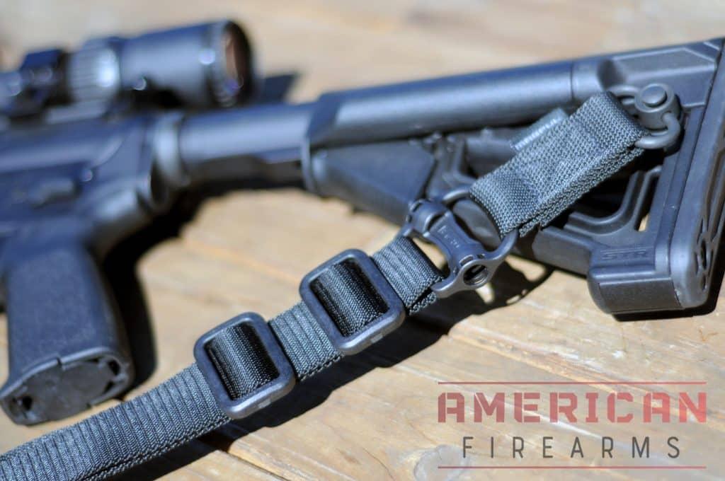 Two point slings attach to the barrel and stock, giving you a basic, but reliable, carry platform.