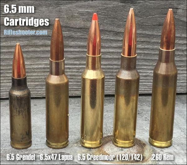 Here you can see the Creedmoor compared to other short-action long-range cartridges. Via RifleShooter.