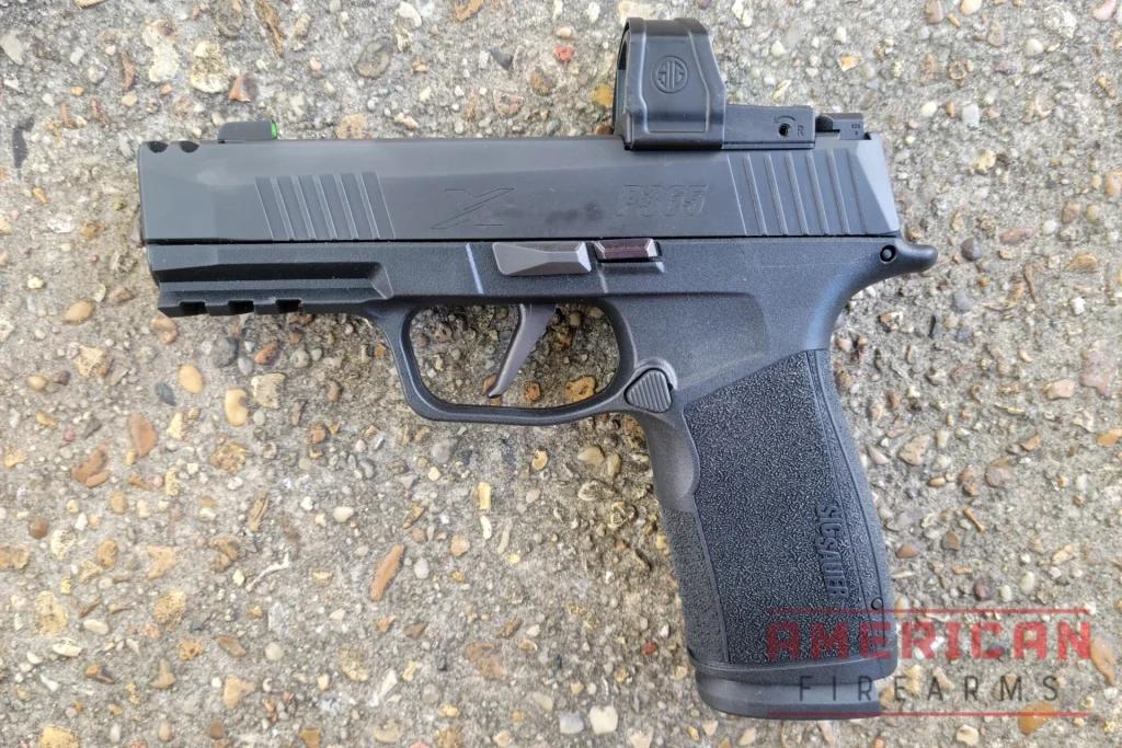 The XMacro is like your other P365, just bigger. This one's sporting the SIG Romeo Zero Elite MRD, which was built specifically for the P365 platform.