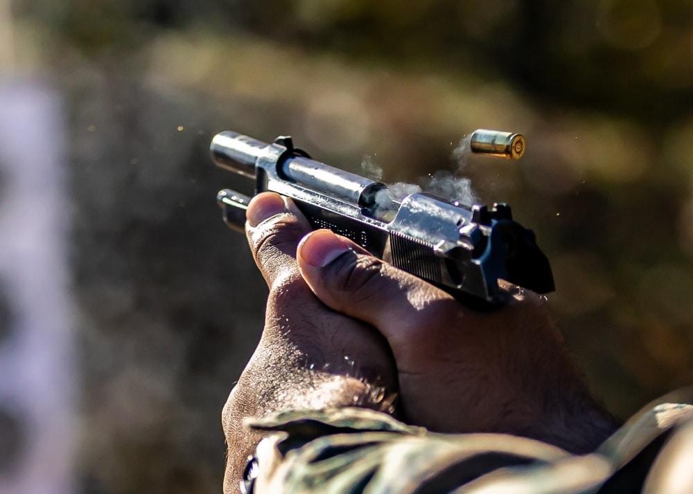 The Beretta M9 in action