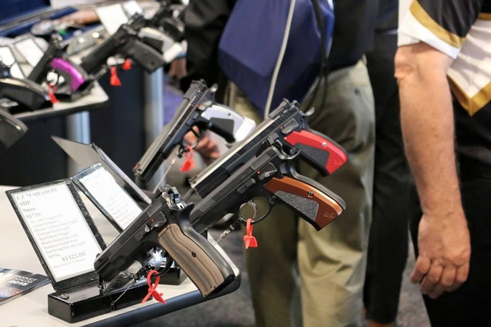 New CZ pistols on display at a recent SHOT Show