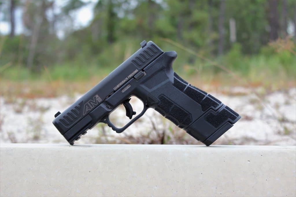 The AM 2 17+1 extended mag adds almost 50% more grip (and 5 more rounds.)