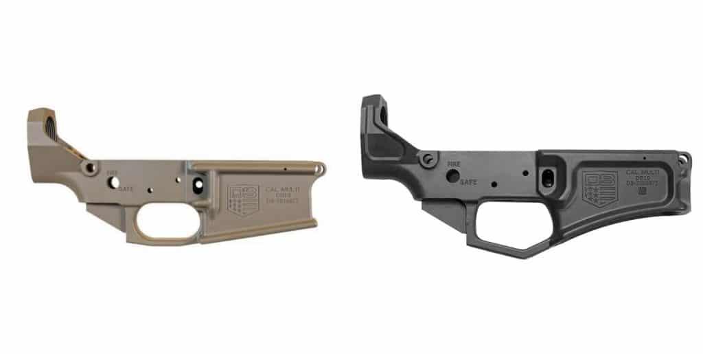 Diamondback Carbon Series .308 lower compared to a more top-shelf Diamond Series model, to illustrate the differences. The Black Gold falls between the two grades.