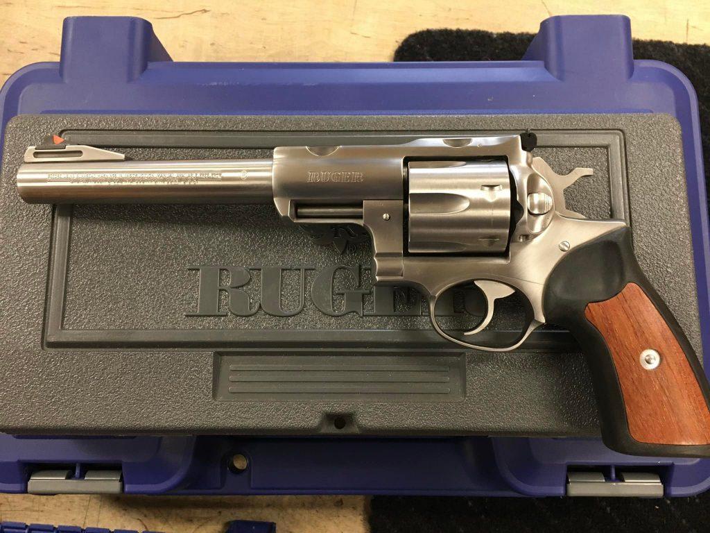 A double-action revolver, like this Ruger Super Redhawk, will allow you to fire more quickly, but still have the option of manually cocking the exposed hammer to get a smoother and lighter trigger pull for those carefully aimed shots, especially at long range.