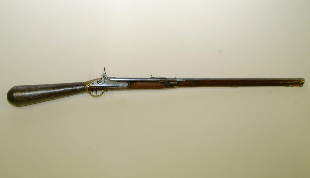 The Girandoni Air Rifle was one of earliest magazine-fed arms.