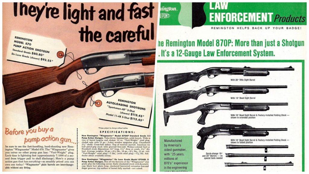 Introduced in 1950 to the commercial market as a sporting shotgun ideal for hunting, the Remington 870 soon passed into police and military service as a riot and combat shotgun.