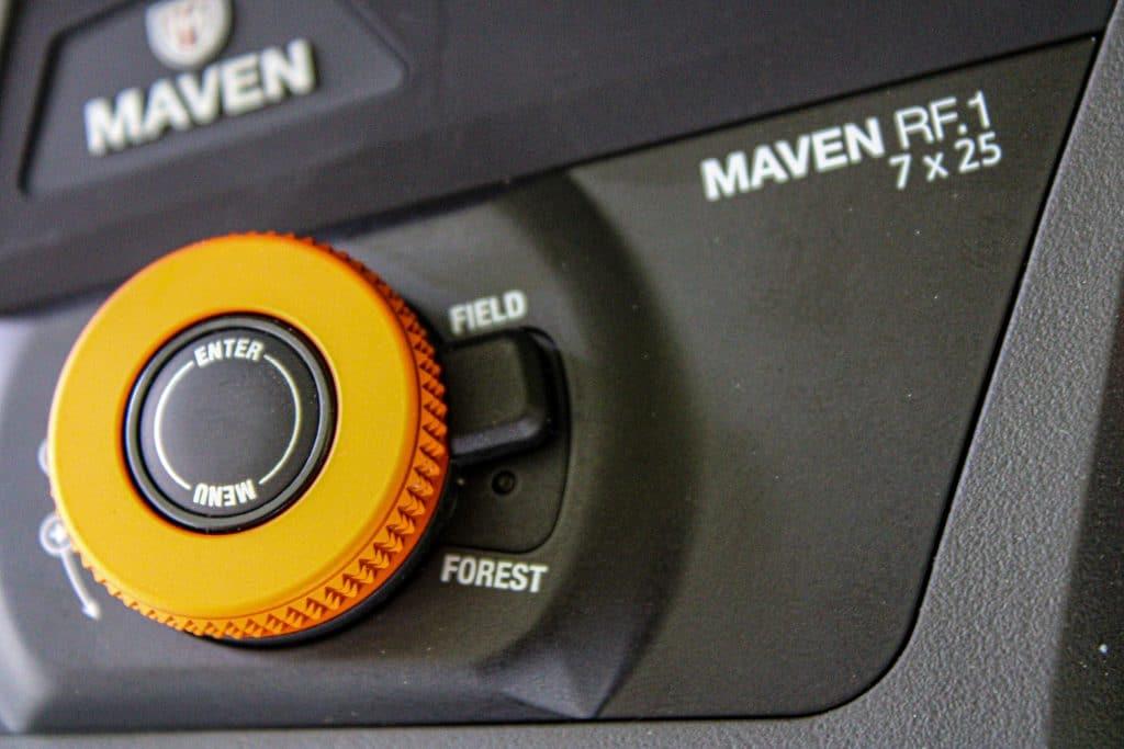 Maven Optics RF.1 Field/Forest toggle switch.