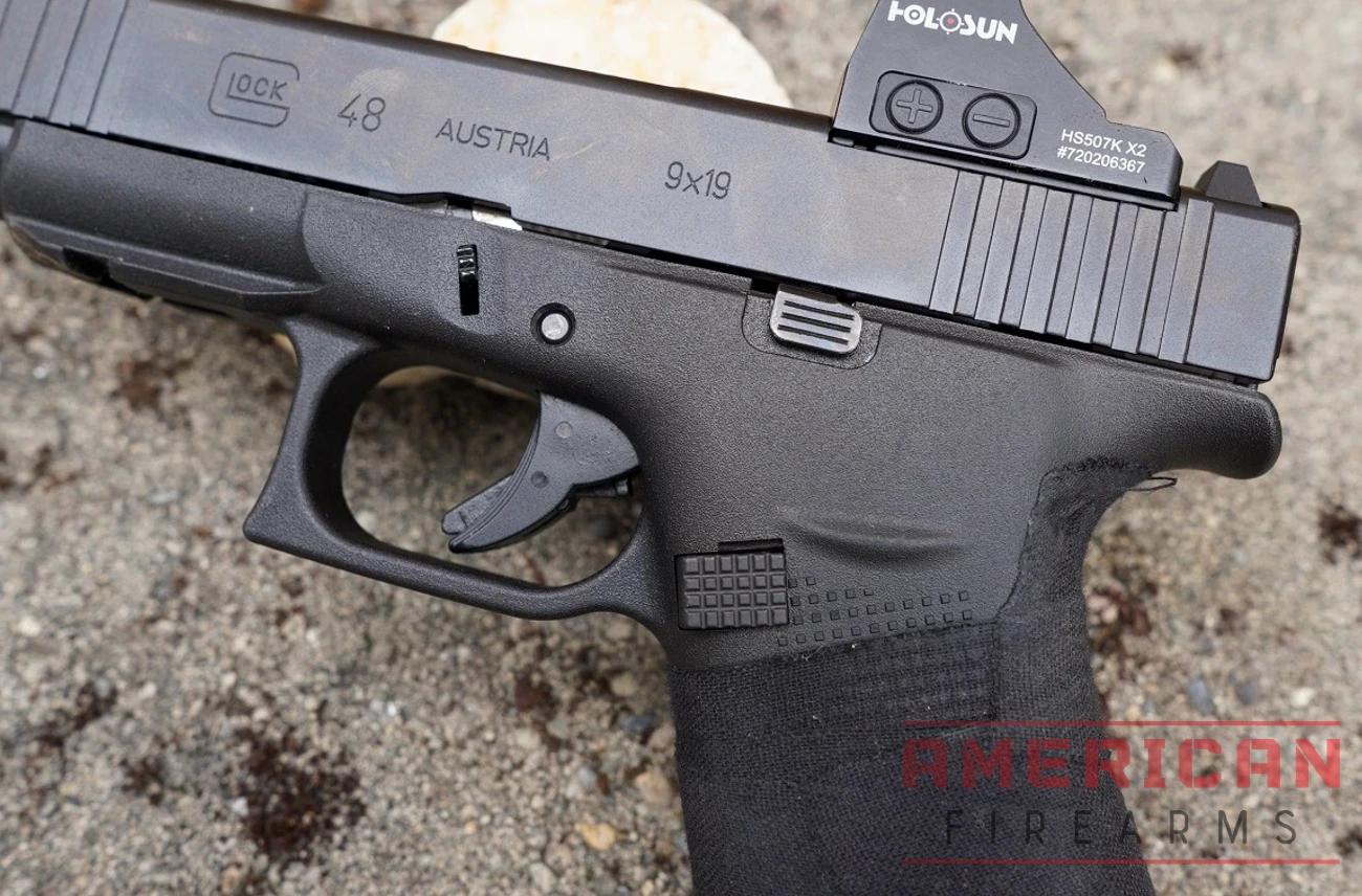 Stock Glock triggers are decidedly mediocre, and this is true on both the G43 and 48.