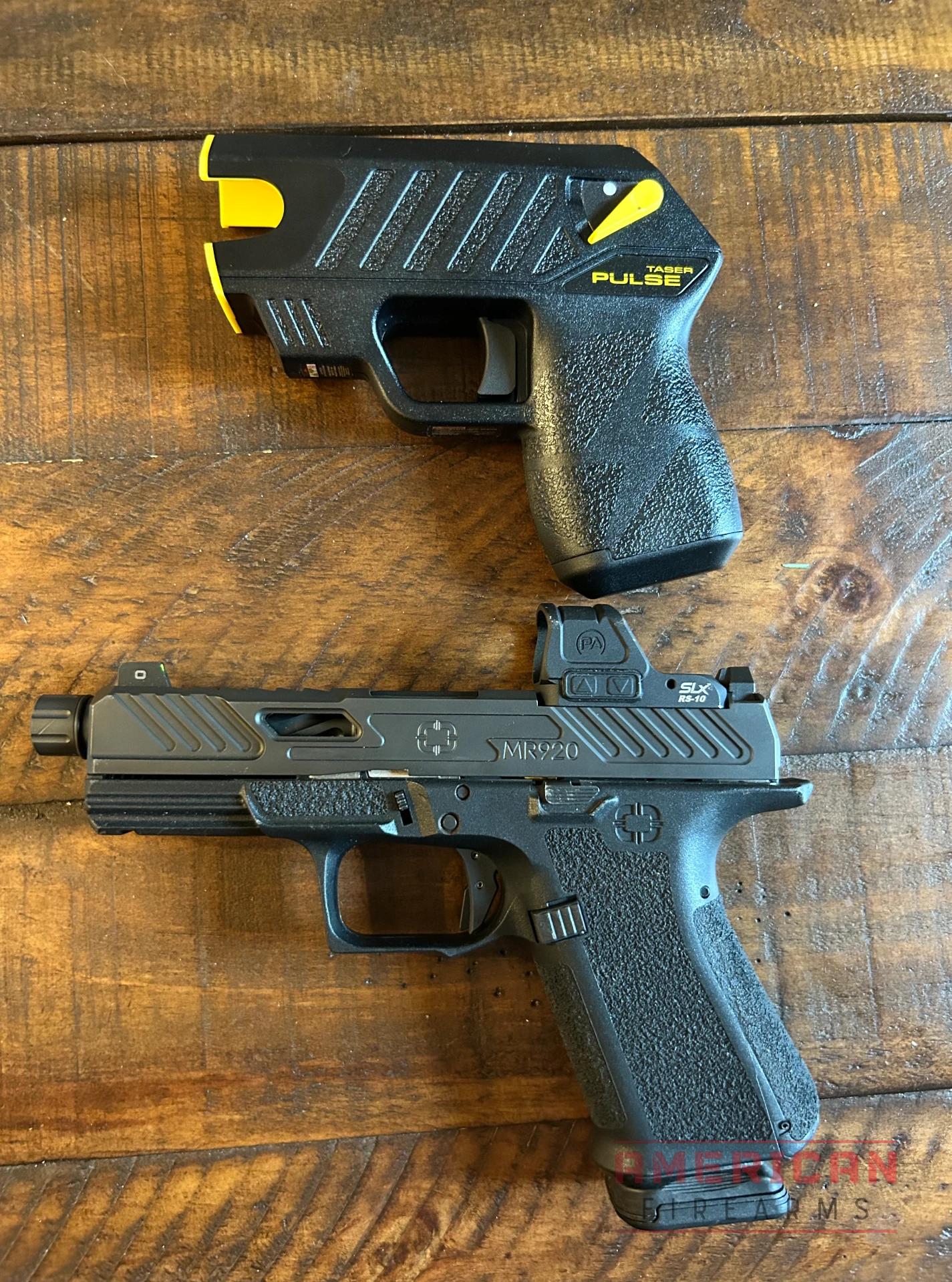 The TASER Pulse and my Shadow Systems MR920 (Glock 19 clone)