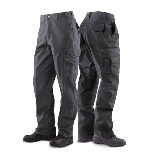 Tru-Spec 24-7 Original Tactical Pants for Men - Water-Resistant CCW Cargo Work Pants with Rugged Build and Knee Pad Openings, Charcoal - 36W x 30L